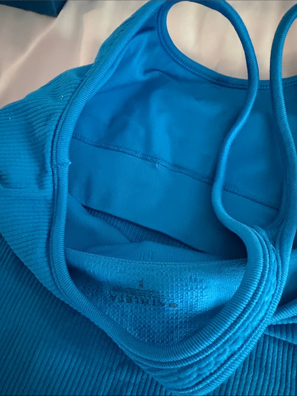 Athleta Ribbed Racerback Tank in Bright Blue - Picture 4 of 6